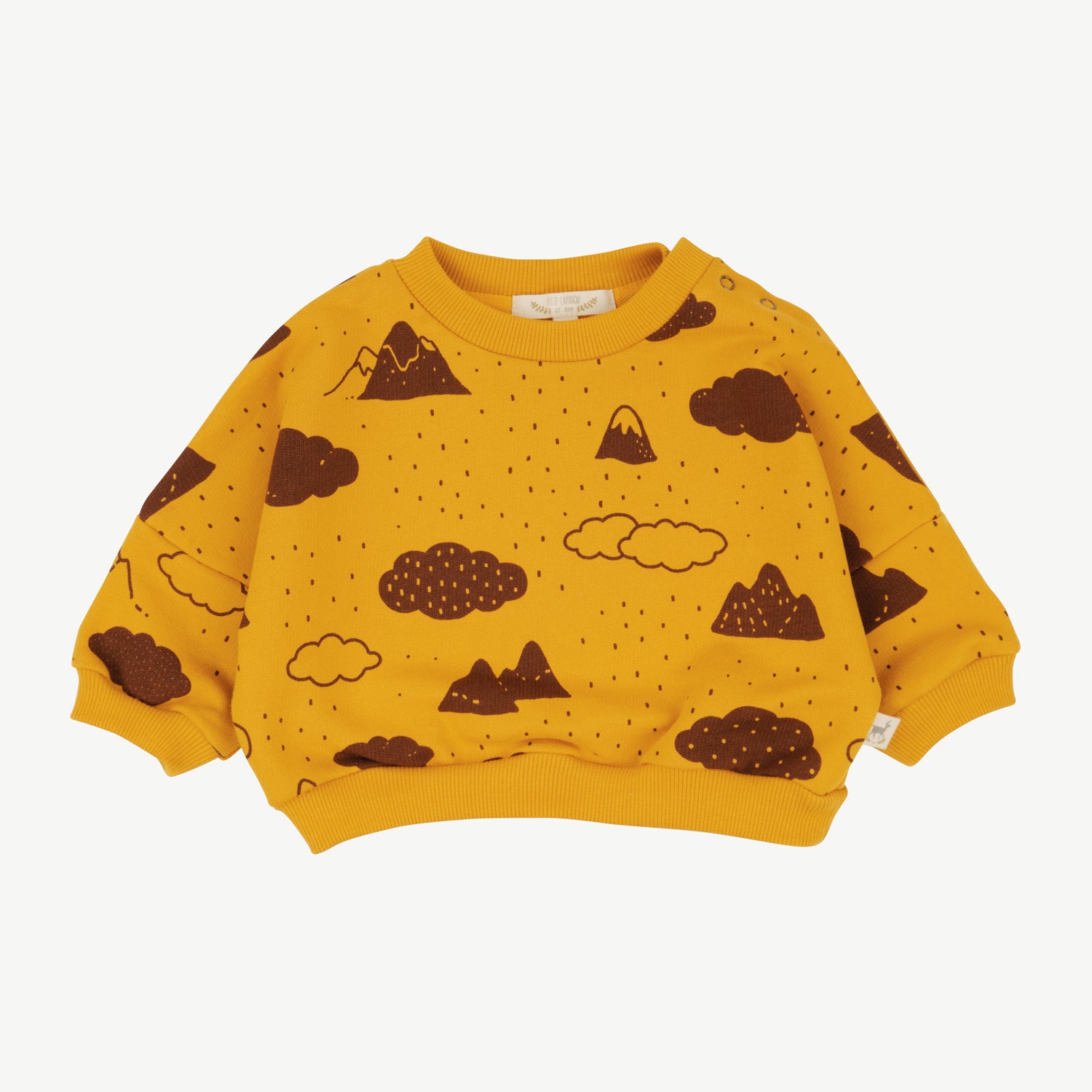 'amongst the clouds' golden spice sweatshirt