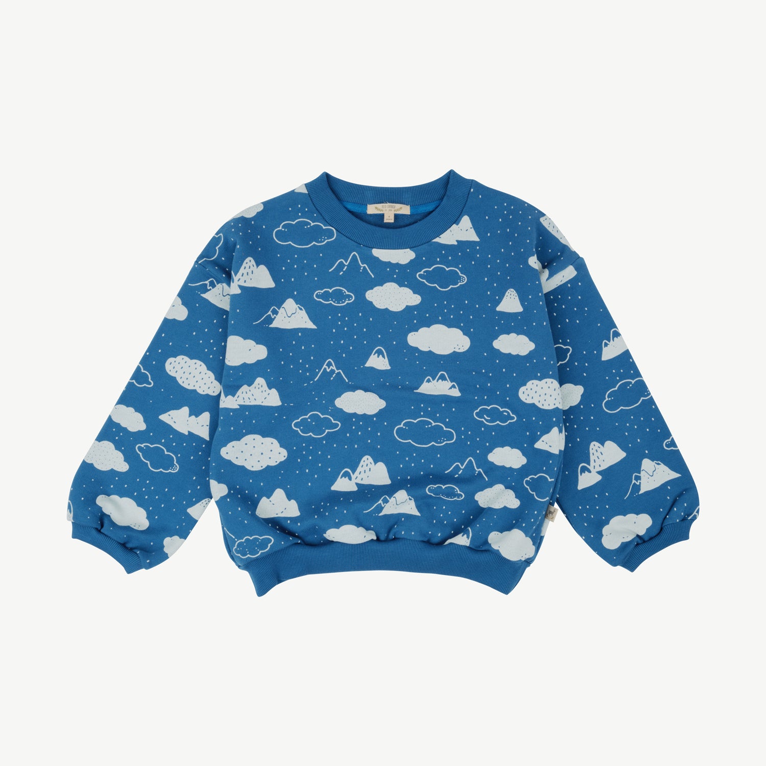 'amongst the clouds' dark blue sweatshirt