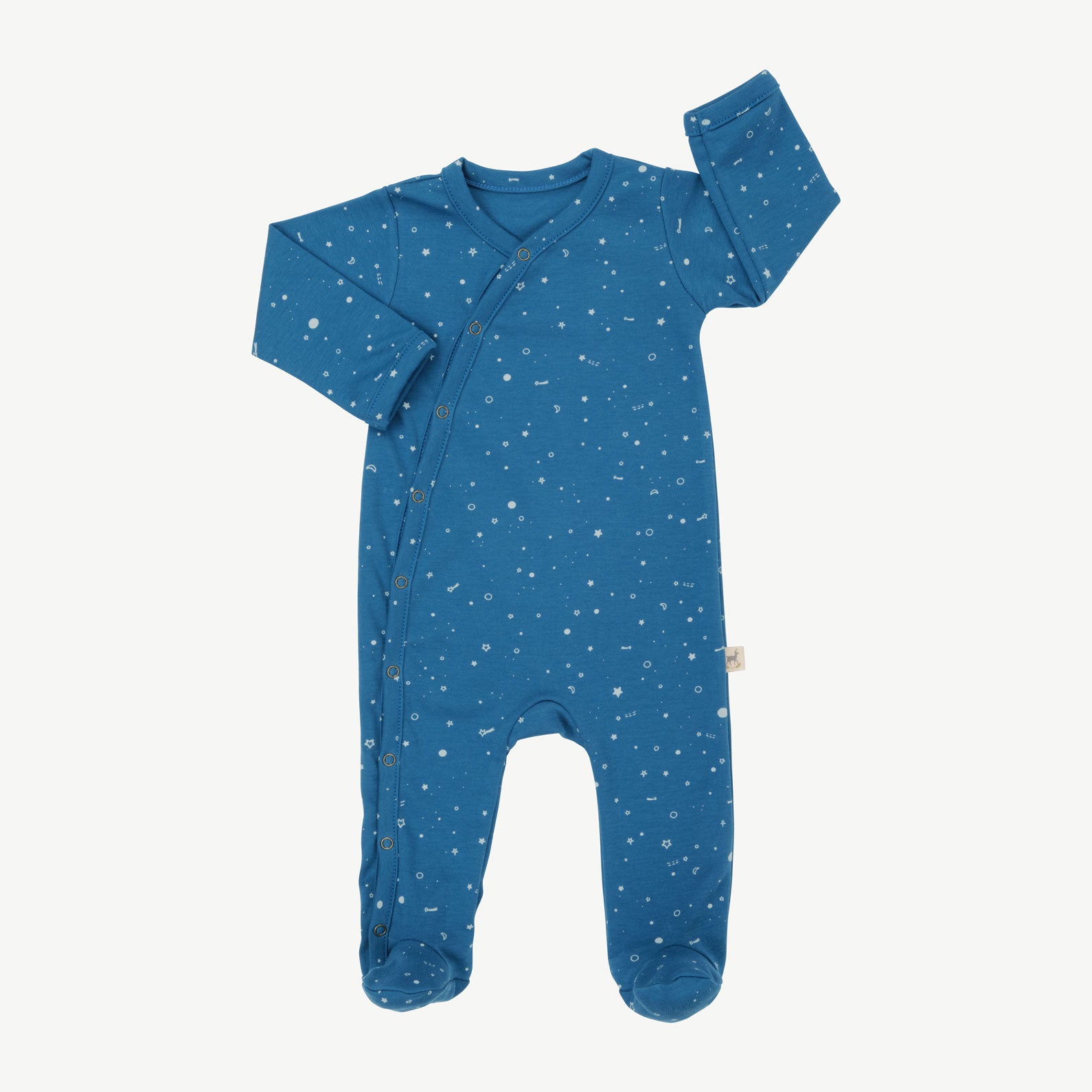 'close to the stars' dark blue footed jumpsuit