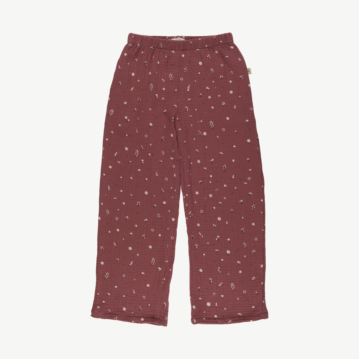 'dusty bloom' light mahogany muslin pants