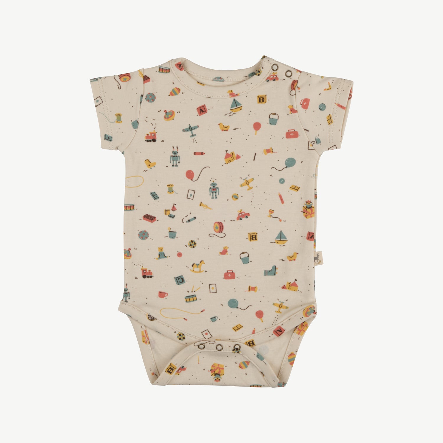 'bygone toys' tapioca short sleeve onesie