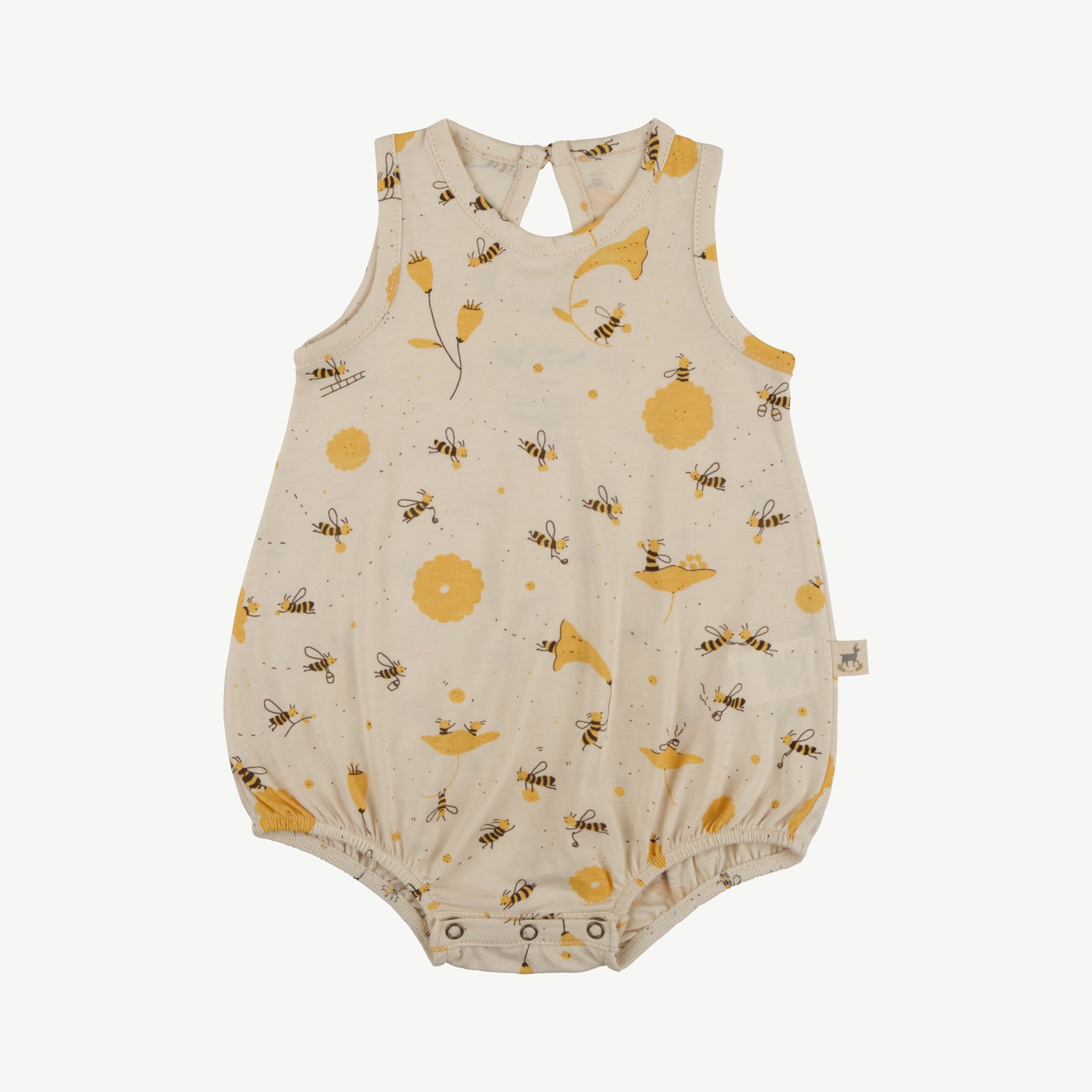 'buzzy bees' tapioca baggy onesie